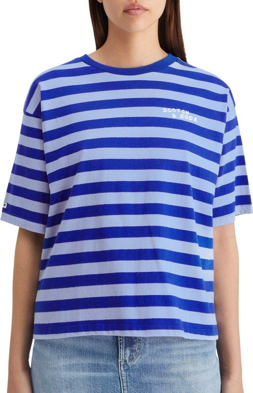 Scotch Soda STRIPED CROPPED T-SHIRT Dames T-Shirt