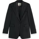 Blazer - Effen - Licht Gevoerd - Lange Mouw - Normale Pasvorm