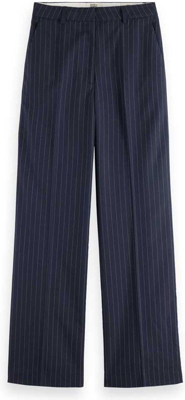 Scotch & Soda Edie broek voor dames, Night Blue Pinstripe, 24W / 32L