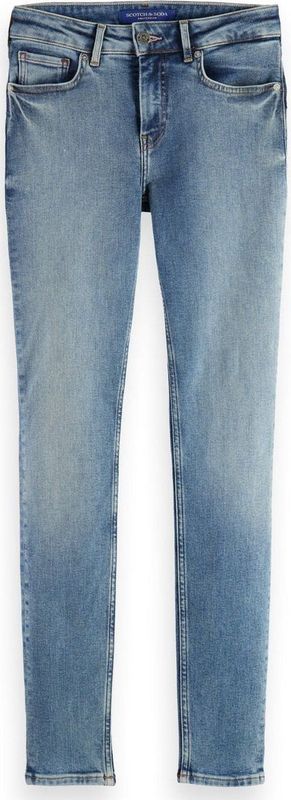 Scotch & Soda Core Bohemienne Mid Rise Skinny Blue Draft Jeans voor dames, Blue Draft 7633, 24W x 32L