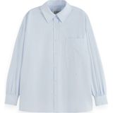 Scotch & Soda Core Girlfriend Poplin Shirt, Shirting Blue 420, 34