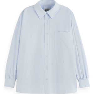 Scotch & Soda Core Girlfriend Poplin Shirt, Shirting Blue 420, 34