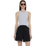 Tanktop in riblook met ronde hals