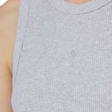 Tanktop in riblook met ronde hals