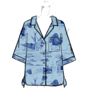 Scotch & Soda - 178994 - Overhemd - Camouflageprint - Korte Mouwen