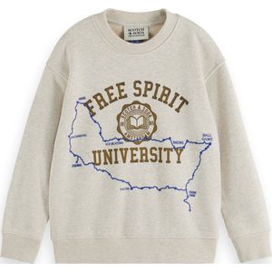 Scotch & Soda Regular-Fit Logo Carrier Crew Jongens Trui