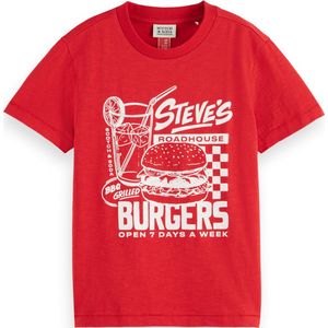 Scotch Soda Relaxed-Fit Artwork T-Shirt Jongens T-shirt0