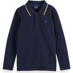 Longsleeve - Navy - Geel - 100% Katoen