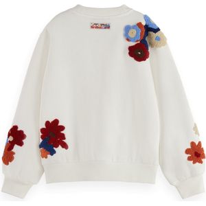 Scotch & Soda Relaxed-Fit Embroidered Crewneck Meisjes Trui