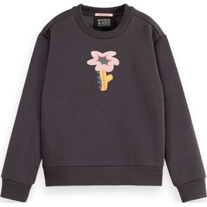 Scotch & Soda Relaxed-Fit Artwork Crewneck Meisjes Trui