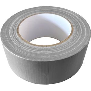 Kortpack - Duct-Tape 50mm breed x 50mtr lang - Grijs - 24 rollen - Met de Hand Scheurbaar - Reparatietape - Kerndiameter: 76mm - (021.0100)