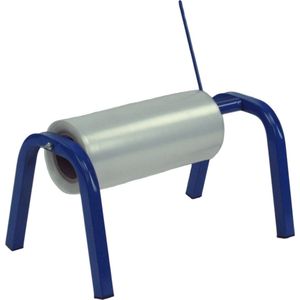 Kortpack - Buisfolie-Dispenser - Blauw - Geschikt voor Buisfolie tot 100cm breed en Maximale Roldiameter van 40cm - Gepoedercoat Staal - 1 stuk - (065.0493)