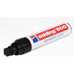 Kortpack - Edding 800 Permanent Marker - Zwart - 5 Stuks - Dikke Stift - (099.0923)