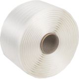 Kortpack - Polyesterband - Wit - 16mm breed - 850mtr lang - Treksterkte 450KG