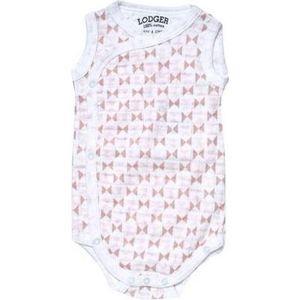 Romper Fold Over Scandinavian print Blush/Soft skin