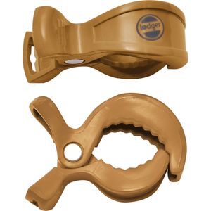 Lodger Hydrofiele doek - Swaddle Clips - Okergeel - 2 stuks