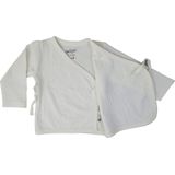 Lodger - Newborn overslag shirt - Creme - Biologisch katoen - Stretch
