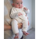 Lodger - Newborn overslag shirt - Creme - Biologisch katoen - Stretch