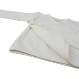 Lodger - Newborn overslag shirt - Creme - Biologisch katoen - Stretch