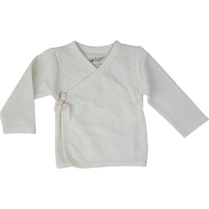 Lodger - Newborn overslag shirt - Creme - Biologisch katoen - Stretch