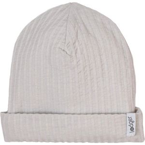 Babymuts Lodger Beanie Seersucker Steel-0-6 maanden