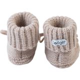 Lodger Wollen slofjes Beige Merinowol Blijven zitten