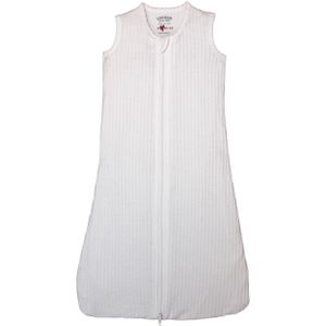 Lodger - Newborn Slaapzak Zomer 62 cm Wit - Rits tot Onderaan - 100% Katoen 0.3 TOG - Hopper Seersucker
