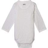 Lodger - Romper LS Seersucker - Cloud Dancer - Rompertje