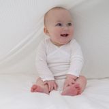 Lodger - Romper LS Seersucker - Cloud Dancer - Rompertje