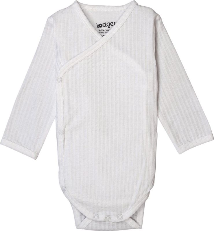 Lodger - Romper LS Seersucker - Cloud Dancer - Rompertje