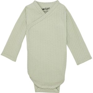 Lodger - Overslagrompertje - Lange mouw - Maat 50 - Groen - Luchtig katoen