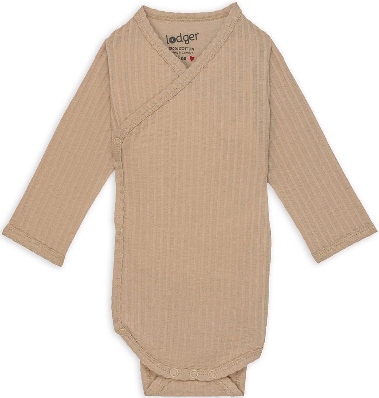 Lodger - Romper LS Seersucker - Rompertje - Beige