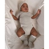 Lodger - Romper SS Seersucker - Steel - Rompertje - Korte Mouwen