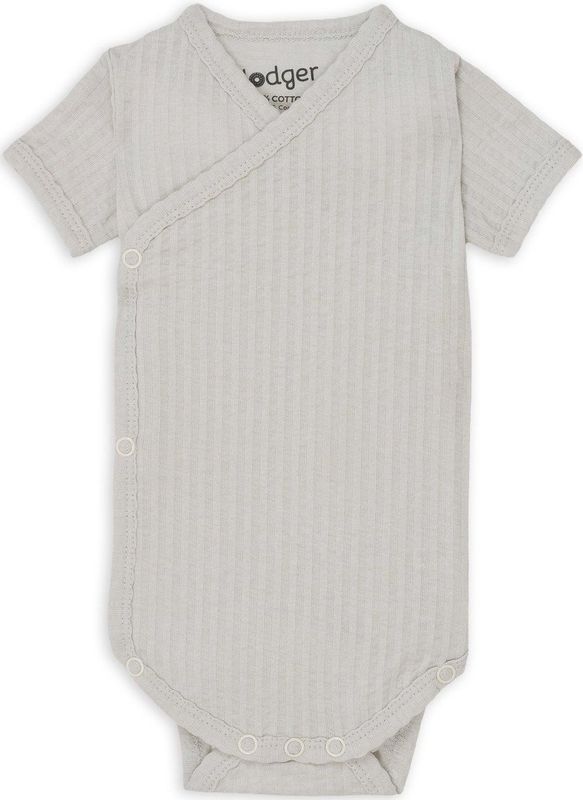 Lodger - Romper SS Seersucker - Steel - Rompertje - Korte Mouwen