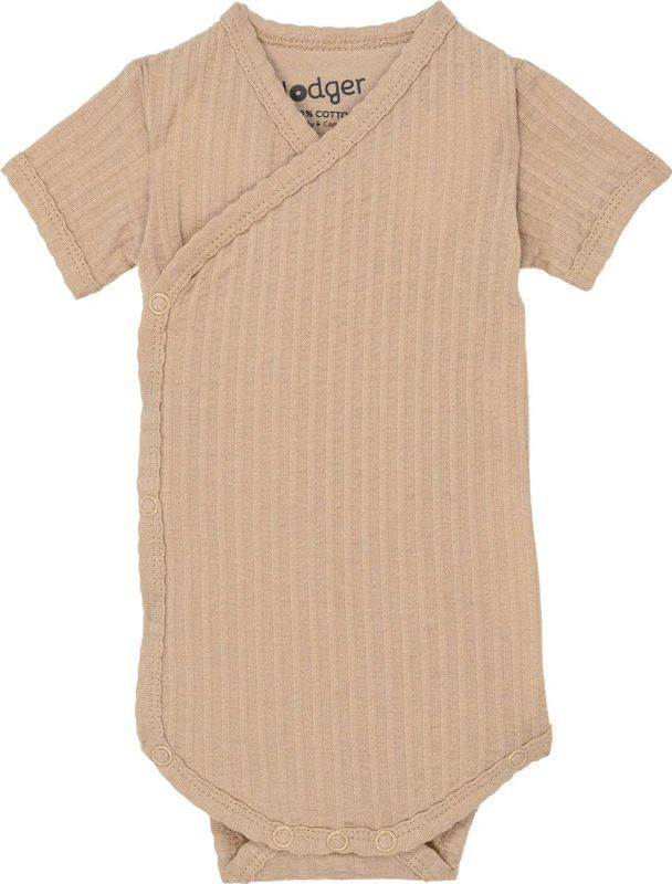 Rompertje Lodger Shortsleeve Seersucker Beige