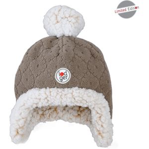 Lodger Babymuts winter - Fleece voering - Goede pasvorm - 3-6M - Bruin