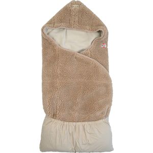 Lodger - Wikkeldeken Teddy - Beige - Multifunctioneel - 110 x 110 cm