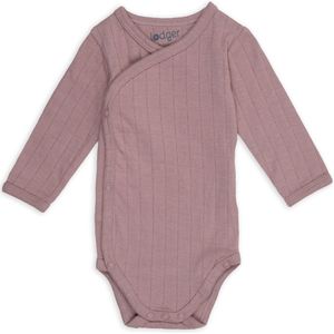 Lodger - Romper - Overslag - Bio Katoen - Lange Mouwen - Roze
