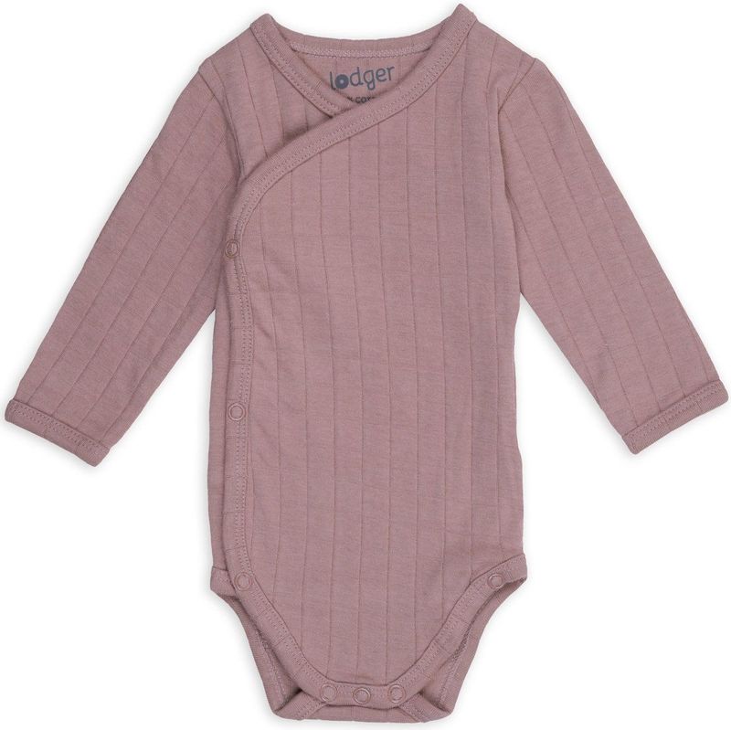 Lodger - Romper - Overslag - Bio Katoen - Lange Mouwen - Roze