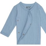 Lodger - Solid Overslagromper - Blauw - Katoen
