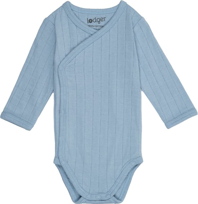 Lodger - Solid Overslagromper - Blauw - Katoen