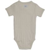 Lodger - Solid Overslagromper Korte Mouw - Birch - Romper