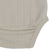 Lodger - Solid Overslagromper Korte Mouw - Birch - Romper