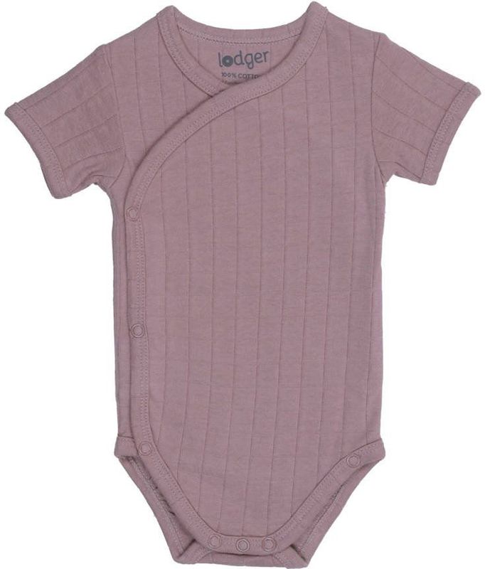 Lodger - Solid Overslagromper - Korte Mouw - Rose