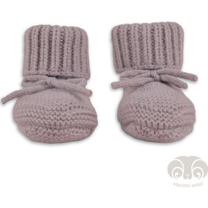 Lodger - Wollen Babyslofjes - Rose - 100% Merino Wol
