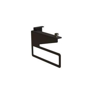 Sjithouse Furniture Ophangsteun staal mat zwart gepoedercoated links met geïntegreerde handdoekhouder 9TH0031