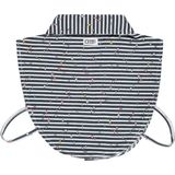 T'ND - Gestreept Kraagje - Antraciet/Off White - Biologisch Katoen