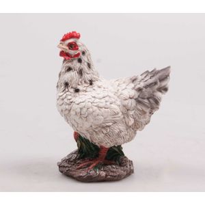 Farmwood Tuinbeeld Kip wit 14x8x17 cm