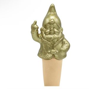 Stoobz design Tuinkabouter - zwart - middelvinger - 30 cm