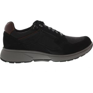 Xsensible - Stretchwalker - Sneaker - Black - Leer